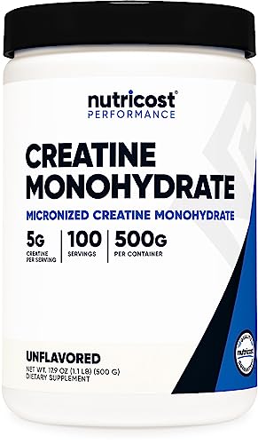 Nutricost Creatine Monohydrate Micronized Powder (500g)